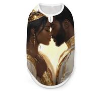 Black Couple King And Queen Afro Woman Man Lovers Dog Clothes Printed Pet Shirts Summer Vest T-Shirt Sweatshirt for Small Dogs Cats 2XL