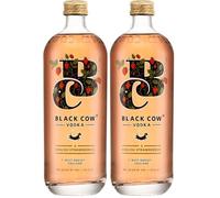 Black Cow & English Strawberries vodka | 70cl | 37.5% Vol | Exceptionally Smooth | Award Winning | Zero Waste | Premium Sipping Vodka | Cocktails (Pack of 2)