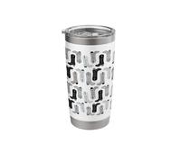 Black Cowboy Boot Illustration Boho Western Vibe Stainless Steel Insulated Tumbler