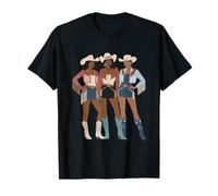 Black Cowgirl African American Western Country Texas Rodeo T-Shirt