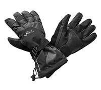 Black Crevice Adult Ski Gloves, Waterproof, Black,