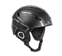 Black Crevice Kitzbühel Ski Helmet grey schwarz carbon Size:S