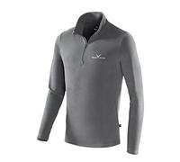 Black Crevice Men Skirolli Ski Roll-Neck, grey - grey / silver, XL (Manufacturer Size: 54)