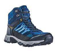 Black Crevice Men's High Trekking Shoes, Waterproof, Blue/Orange, 41