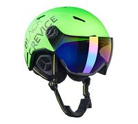 Black Crevice Skihelm Vail I Skihelm mit Visier im Pilotenstyle I Skihelm Herren & Damen I Skihelm aus Polycarbonat I Atmungsaktiver Ski-Helm I Größenverstellbar