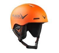 Black Crevice Stubai BCR143819 Children's Ski Helmet (Orange/Black, 52-54 cm)