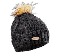 Black Crevice Women's Knitted Hat, Womens, Strickmütze, Black