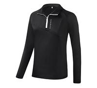 Black Crevice Women's Zip Functional Shirt, Black, 46