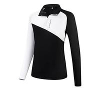Black Crevice Women's Zipper Functional Shirt, White/Black, 42
