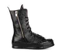 Black Croc Leather High Top Trainers - female - Converse - Lace-up Boots - Black - 3 UK - Shoes 3 UK