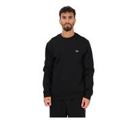 Lacoste Mens Brand Logo Solid Black Sweater Cotton - Size 2XL