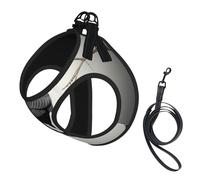 Black Crow Birds On A Branch Print Pet Leash Vest,For Small Dogs,Adjustable And Comfortable Cat Puppy Essentials