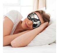 Black Crow Birds On A Branch Print Soft Eye Mask for Sleep Mask Sleep Eye Mask for Women Men Sleeping Sleeping Travel