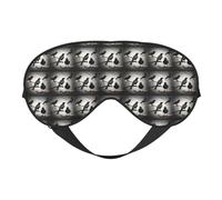 Black Crow Birds on a Branch Print Soft Eye Mask Lightweight Sleep Aid Breathable Blackout Travel Nap Yoga Meditation