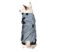Black Crow Birds Print Dog Hoodie For Small Dogs, Warm, Soft, And Breathable Sweatshirt, Easy To Wear Jumper, Pet Winter Weather Coat Pullover