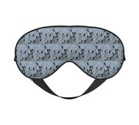 Black Crow Birds Printing Soft Dual-Use Sleep Blocks Light Efficiently Blackout Eye Mask for Sleeping