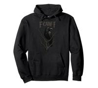 Black Crow F-Caw-F Full Moon Gothic Black Bird Adult Humor Pullover Hoodie