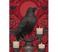 Black Crow Jigsaw Puzzle 6000 Piece, Puzzles for Adults 6000, The Impossible Challenge, Jigsaw Puzzle Games Classic Educational, Wooden Puzzles, for Home Wall Decoration Gift FNKL1-397