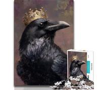 Black Crow Jigsaw Puzzles for Teenagers 1000 Piece,Educational Games Home Decoration Artists Collection,Fine Art (38x26cm)