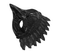 Black Crow Mask for Adults with Bird Beak Design, Comfortable Fit and Soft Pu Material, for Masquerade Parties and Animal Theme Halloween Costume
