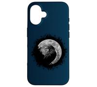 Black Crow Mystical Raven at Full Moon Case for iPhone 16