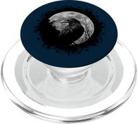 Black Crow Mystical Raven at Full Moon PopSockets PopGrip for MagSafe