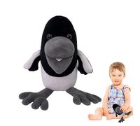 Black Crow Plush - Steve And Maggie Stuffed Animal | Stuffed Animal Doll | Cartoon Crow Stuffeds Animals Doll Suitable For Kids Playtime, Bedtime Cuddles, Nursery Decoration