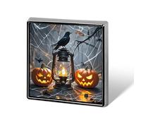 Black Crow Spider Button Pin Classic Cute Heart Shape Brooch Exquisite Fashionable Badge Elegant Lapel Pin Personalized Pins Button for Clothing Backpack Hat Jackets Decorate