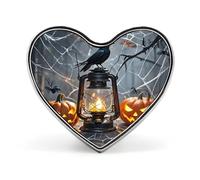 Black Crow Spider Button Pin Design Your Own Personalized Pin Cute Button Badge Exquisite Heart Badge Fashion Brooch Metal Decorative Lapel Pins for Hat Clothes Backpack