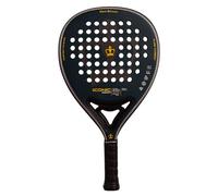 Black Crown - Iconic Crown padel racket - Carbon 3K - Soft EVA Black rubber - Hybrid shape - 50% control and 50% power - Intermediate and advanced players - Weight 360-370g
