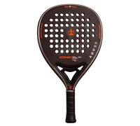 Black Crown - Iconic padel racket - Carbon 3K - Soft EVA Black Rubber - Hybrid shape - Power 60% and Control 40% - Intermediate and advanced players - Weight 350-370 g
