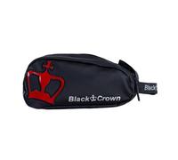 Black Crown Miracle Pro Model Toiletry Bag - Elegant Black/Metallic Red Design - Waterproof with 100% PVC Finish and 100% Polyester Lining - Spacious and Compact (26x13.5x12cm), Black/White, Toiletry