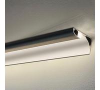 Black Crown Molding LED Indirect Lighting Kit, 30m Aluminum Channel with Corner Lights, Wall & Ceiling Edge Moulding Track for Elegant Home Décor