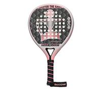 Black Crown - Padel Racket Hurricane 2.0 - Round Shape - Control - Weight 355 g - Frame 38 mm 80% Carbon Fiber - Soft Racket - Intermediate Level - Marta Marrero