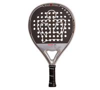 Black Crown - Piton 14 Padel Racquet - Carbon 3K - SC Black EVA Rubber - Round Shape - Control 50% and Power 50% - Multipurpose Players - Aero Carbon Frame - Weight 355-370 g