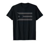 Black Cuba Flag Cuban Pride Bandera Cubana Patria Y Vida T-Shirt
