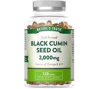 Black Cumin Seed Oil Capsules 2000mg | 120 Softgels | Cold Pressed Nigella Sativa Supplement with Omega 6 & 9 | Linoleic Acid & Oleic Acid | Nature's Truth