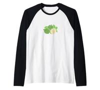 Black Currant Fresh Berry Fruit Raglan Baseball Tee