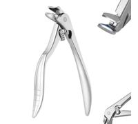 Black Curved Nail Clipper-Ergonomic & Easy for Seniors, Upgraded Long Handle Toenail Clippers, Senior Nail Clippers for Hard to Cut Toenails (Silver)