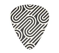 Black Curved Texture Guitar Plectrums Classical Triangle Bass Acoustic And Electric Guitar Plectrums For Guitarists 12 Pieces