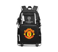 (Black D/Manchester United) schoolbag large capacity junior and senior high school sports backpack Manchester City Paris Bayern Liverpool football bag