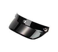(black) D7YA 3-Snap Helmet Peak Lens Sun Shade Shield Wear Resistant for 3/4 Motorcycle