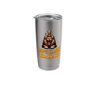 Black Dad Dope Black Father Fathers Day Juneteenth Lion Stainless Steel Insulated Tumbler