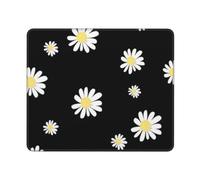 Black Daisy, Mouse Pad, Non-Slip Rubber Base Mouse Pad,Waterproof Mouse Mat