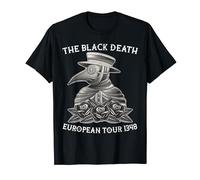 Black Death, European Tour 1348, Plague Doctor, Tattoo Style T-Shirt