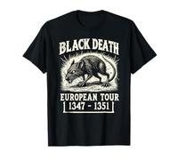 Black Death European Tour Plague Rat Medieval History T-Shirt