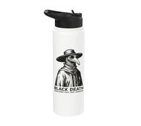 Black Death When Going Viral Meant Something Plague Doctor Stainless Steel Insulated Water Bottle