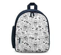 Black Death's Head Hawk Moth Travel Backpack 13" Laptop Backpack Work Bag Daypack Blue-style