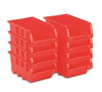 BLACK+DECEKER Storage Bowls - Pack of 8-16 x 10 cm - Stackable - Orange