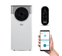 BLACK+DECKER 12,000 BTU Smart Air Conditioner, 3-in-1 Functionality, Dehumidifier & Fan, Portable Design, Power Memory Function, White, BXAC40035GB